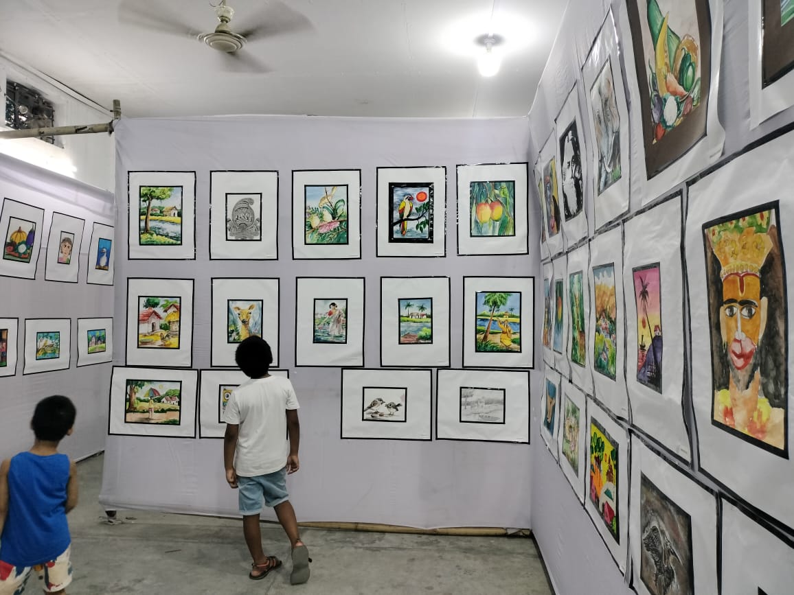 CFAC Exhibition and Worskshops, Oshomoyer Rong Art Exhibition in Cooch Behar West Bengal